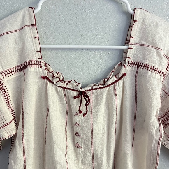 V.DE. VINSTER Kala Burgundy Handmade Peasant Blouse Lagenlook Handmade - Picture 11 of 16